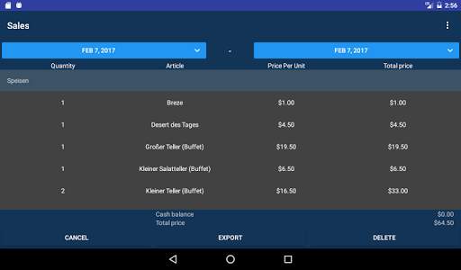 Cash Desk 2.0 for tablets screenshot 5