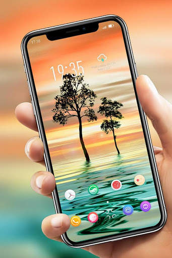 Abstract theme Reflection in trees screenshot 3