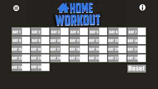 30 Days Home Workout screenshot 1