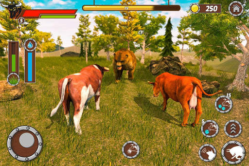 Bull Family Simulator: Wildlife Family Game screenshot 15
