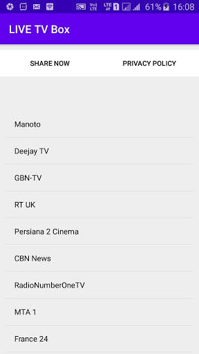 LIVE TV Box screenshot 1
