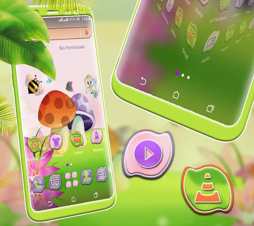 Mushroom Paint Launcher Theme screenshot 4