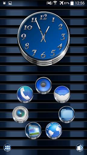 Smart Launcher Theme Azure 3D screenshot 1