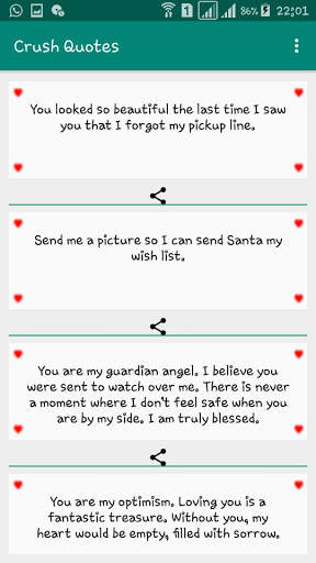 2020 Romantic SMS and Quotes for crush screenshot 2