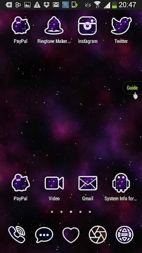 Free Galaxy Theme Icon Pack for Launchers screenshot 2