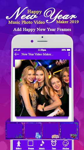 Happy New Year Music Photo Video Maker 2020 screenshot 2