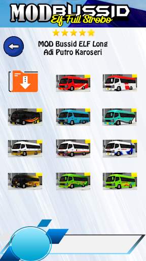 Mod Bussid ELF Full Strobo screenshot 3
