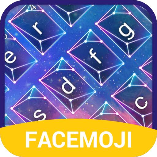 Glitter Shiny Star Keyboard Theme For Facemoji✨ v1.0