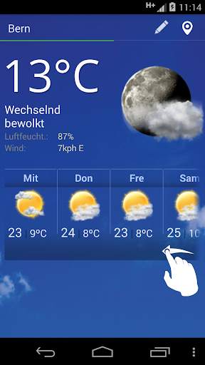 Wetter Schweiz screenshot 1