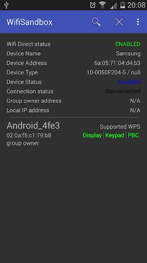 WiFi Direct Sandbox screenshot 1