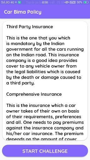 Car Bima Policy स्क्रीनशॉट 5