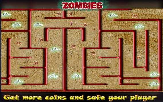 zombie labirin pelari escape screenshot 4