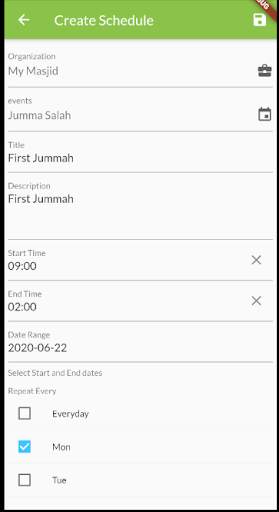 IslamicEvents screenshot 1