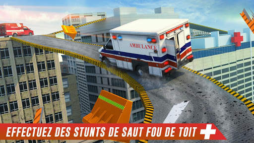 Ambulance toit saut d'obstacles: Impossible Stunts screenshot 2