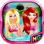 Princess Pool Party Girl Games icon