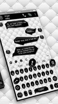 SMS Black White Keyboard screenshot 5