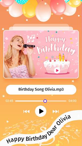 Birthday Song Video Maker screenshot 2