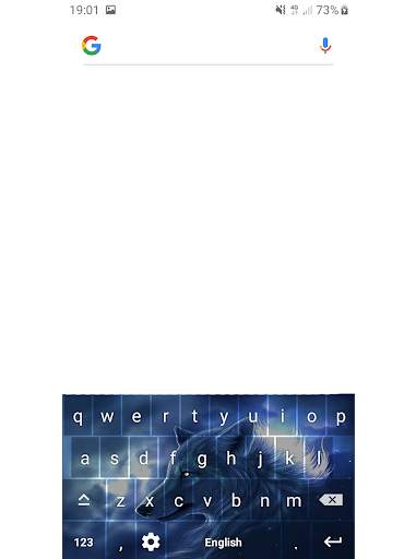 Neon Wolf Keyboard Themes screenshot 14