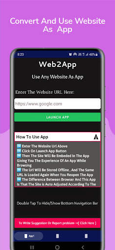 Web2App - Convert Website To App screenshot 1