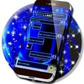 Blue Neon Smoke SMS on 9Apps