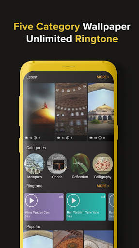 Islamic Wallpapers & Ringtones by Ezan Vakti Pro screenshot 1