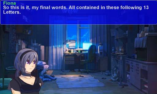 13 Letters - Dark Visual Novel Lite screenshot 1