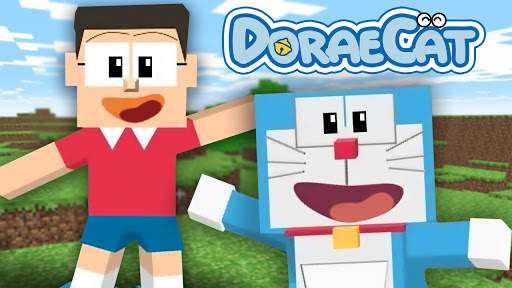 Doraecat Mod - The blue robot cat for Minecraft PE screenshot 1