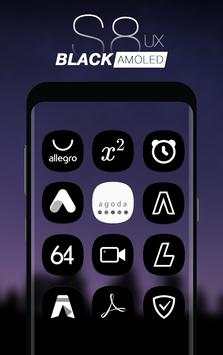 S8 Black AMOLED UX - Icon Pack screenshot 3