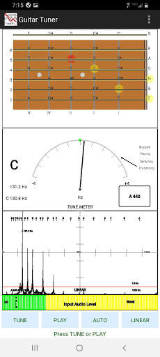 Chromatic Guitar Tuner & Tone & FFT - Free/No Ads screenshot 2