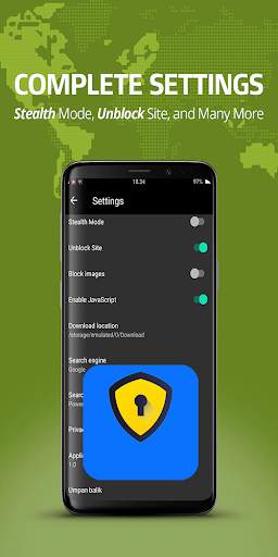 mimontok: Private browser with vpn free screenshot 2