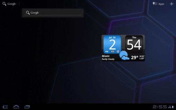 FlipClock AhMan BLUE 4x2 скриншот 5