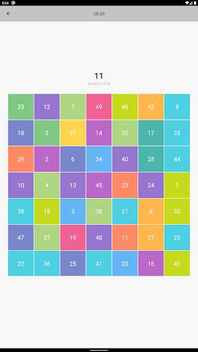 Schulte table: brain training screenshot 18
