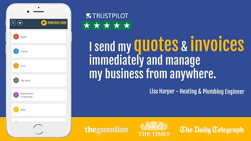 Invoicing, Quoting, Scheduling App : Powered Now screenshot 1