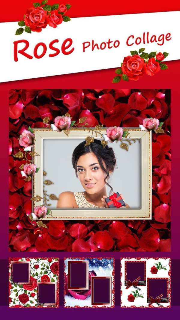 Red Rose Photo Collage Frames screenshot 1