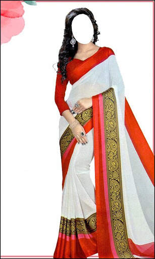 Women Fashion Chiffon Silk Saree Photo Editor screenshot 5