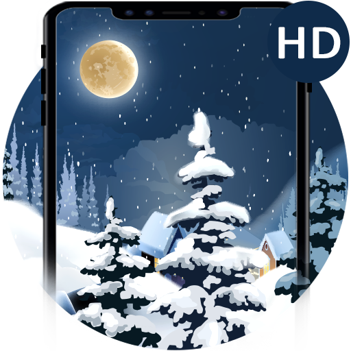 Animated Snow Fall Wallpaper HD Moving Backgrounds icon