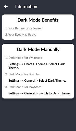 Dark Mode For Instagram - Night Mode, Blue Light screenshot 5
