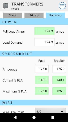 Transformer Calculator Free screenshot 4