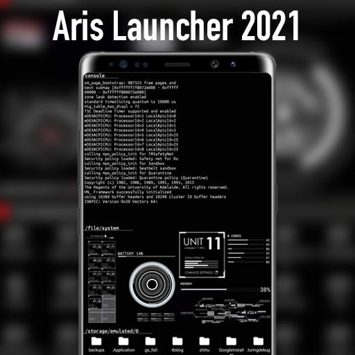 Aris Launcher - Iris Hacker Style Theme 1.2.6