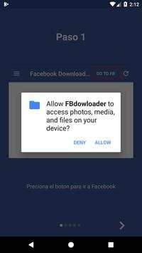 FBdowloader(Descargar Videos Facebook) screenshot 1