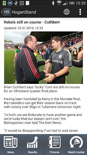 Hogan Stand - GAA news screenshot 2