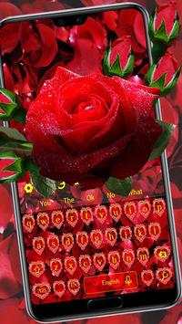 Red Rose Love Keyboard screenshot 1