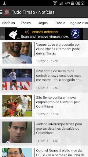 TudoTimão Notícias Corinthians screenshot 1