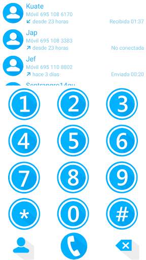 THEME MATERIAL M BLUE EXDIALER screenshot 1