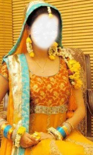 Girls Mehandi Suit photos Edit screenshot 2