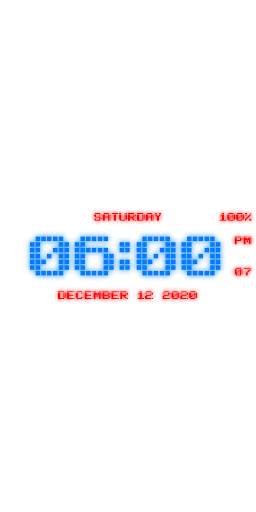 Digital Clock Live Wallpaper-7 PRO screenshot 2