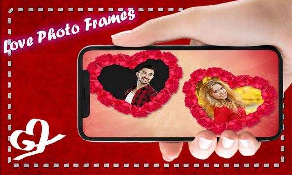 Romantic Dual Love Photo Frames: Double Love Frame screenshot 1