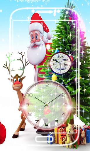 Christmas Clock Live Wallpaper screenshot 8