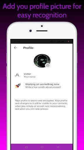 Chat-up free & encrypted messenger for Android- screenshot 3