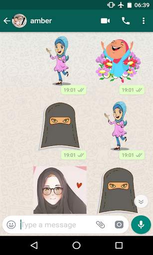 Hijab Girl Stickers for WhatsApp 2019 free Sticker screenshot 11
